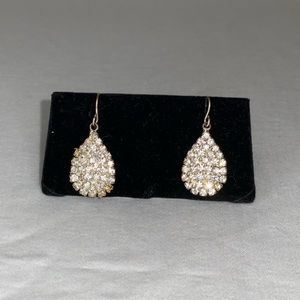 Teardrop rhinestone earrings